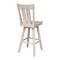 International Concepts Ava Bar Height Stool, with Swivel 30" Seat Height, Unfinished S-133SW - alternate 2